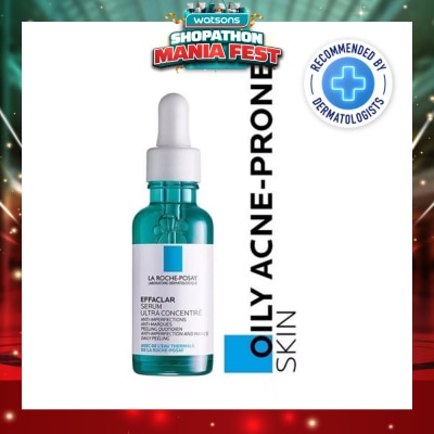 LA ROCHE-POSAY - La Roche-Posay Effaclar Serum Ultra Concentrate (Anti-Acne Serum with Salicylic, Glycolic Acid, Niacinamide for Oily Acne-Prone Skin) 30ml