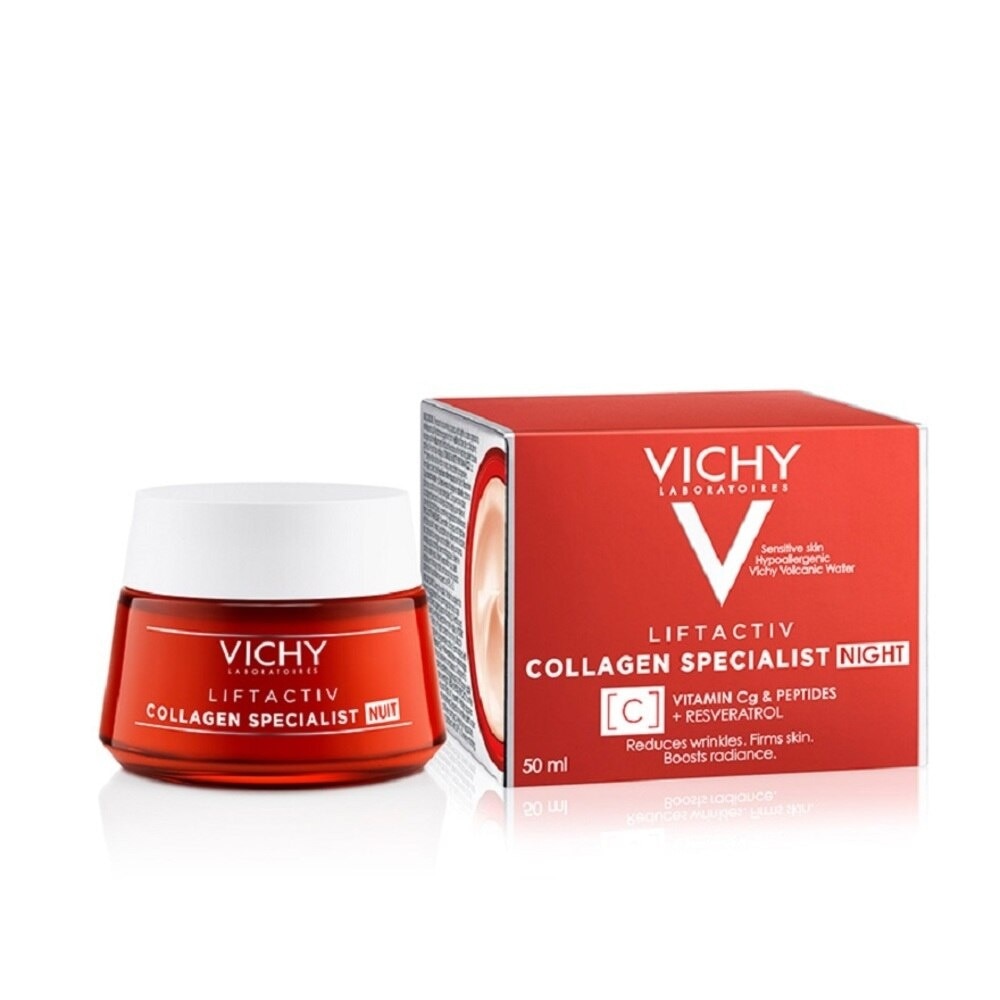 LiftActiv Collagen Specialist Night Cream (For Lack of Firmness and Uneven Skin Tone) 50ml