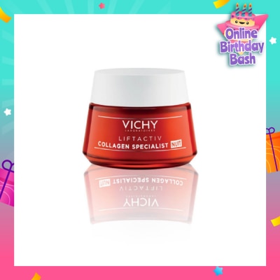 VICHY LiftActiv Collagen Specialist Night Cream (For Lack of Firmness and Uneven Skin Tone) 50ml