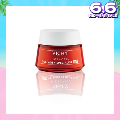 VICHY LiftActiv Collagen Specialist Night Cream (For Lack of Firmness and Uneven Skin Tone) 50ml