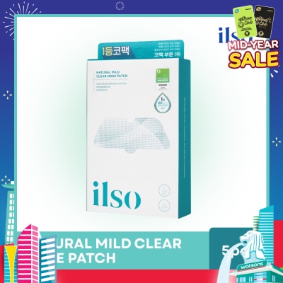 ILSO Natural Mild Clear Nose Patch 5s