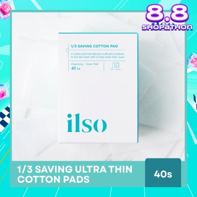 ILSO 1/3 Saving Ultra Thin Cotton Pad 40s
