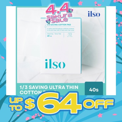 ILSO - 1/3 Saving Ultra Thin Cotton Pad 40s