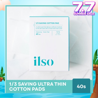 ILSO 1/3 Saving Ultra Thin Cotton Pad 40s