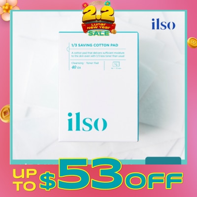 ILSO 1/3 Saving Ultra Thin Cotton Pad 40s
