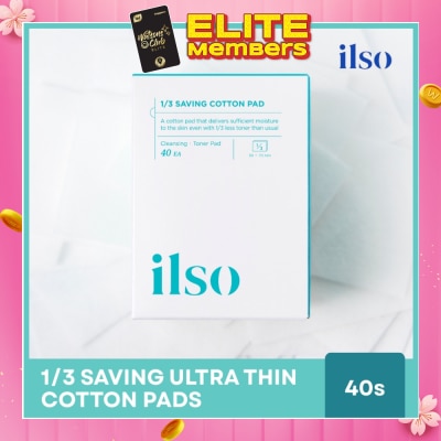 ILSO 1/3 Saving Ultra Thin Cotton Pad 40s