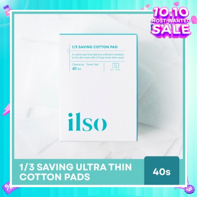 ILSO 1/3 Saving Ultra Thin Cotton Pad 40s