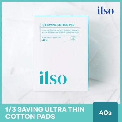 ILSO 1/3 Saving Ultra Thin Cotton Pad 40s