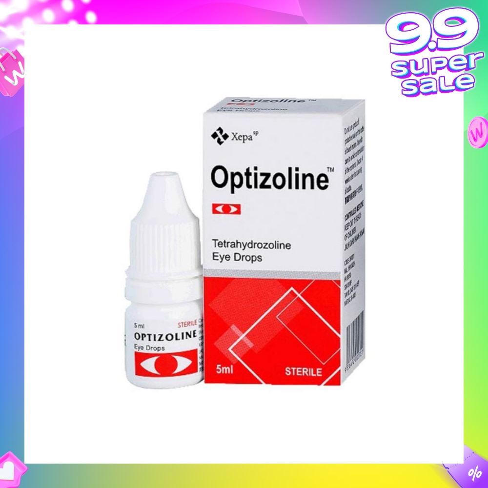 Tetrahydrozoline Sterile Eye Drops (Relieves Burning, Itching, Excessive Tears and Redness due to Conjuntival Allergies) 5ml