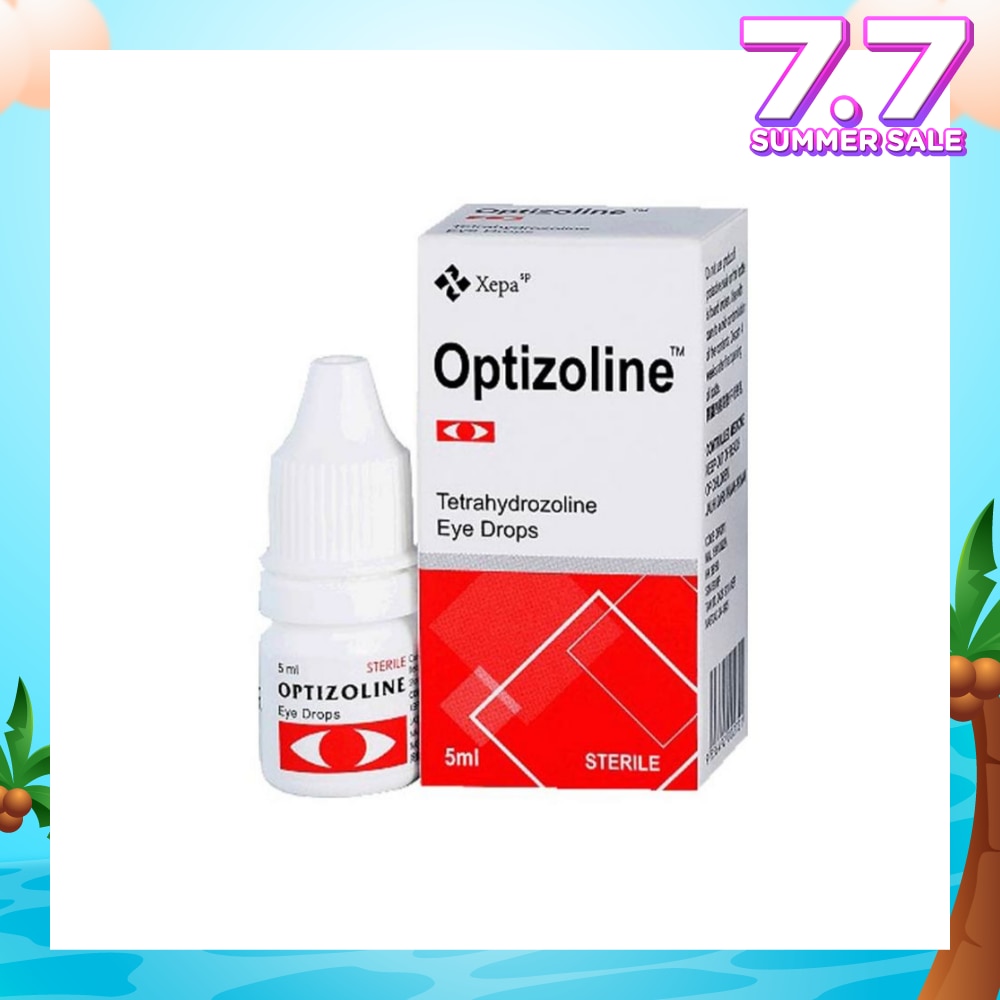 Tetrahydrozoline Sterile Eye Drops (Relieves Burning, Itching, Excessive Tears and Redness due to Conjuntival Allergies) 5ml