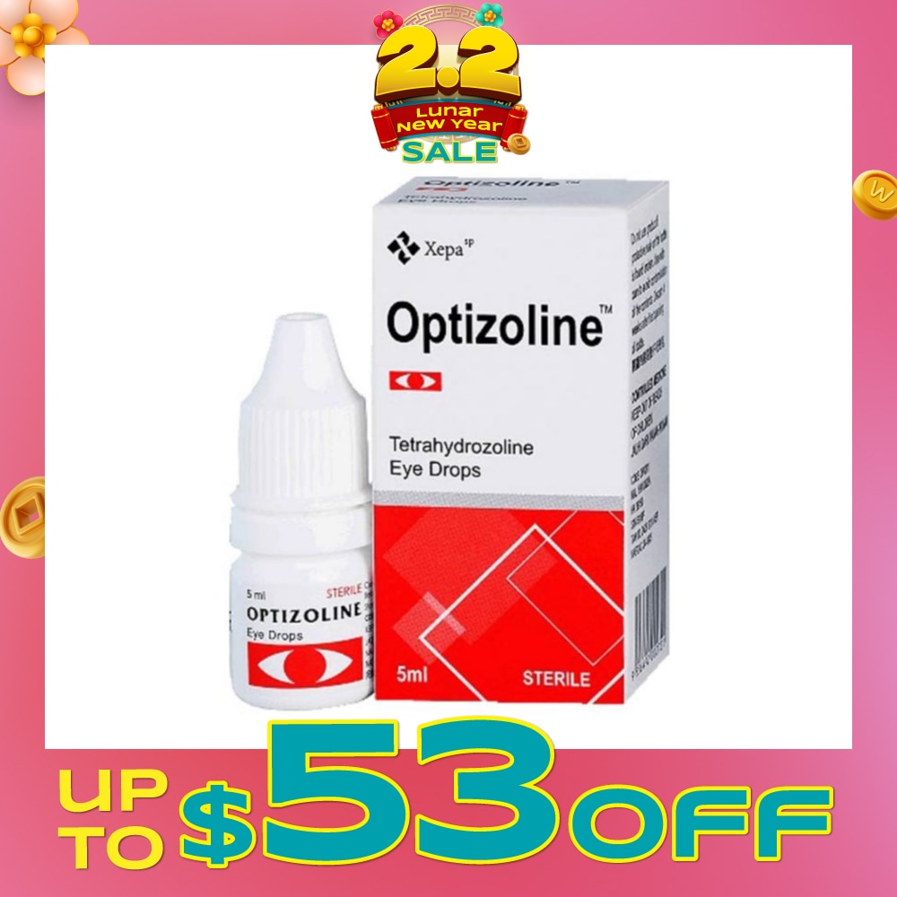Tetrahydrozoline Sterile Eye Drops (Relieves Burning, Itching, Excessive Tears and Redness due to Conjuntival Allergies) 5ml