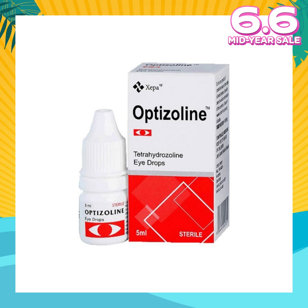 Tetrahydrozoline Sterile Eye Drops (Relieves Burning, Itching, Excessive Tears and Redness due to Conjuntival Allergies) 5ml