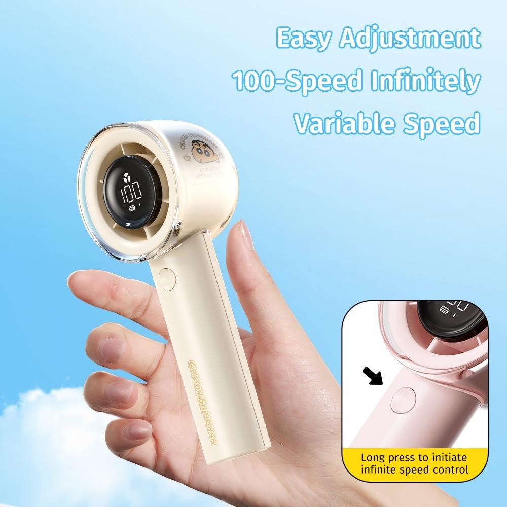 F11 High-Speed Turbo Fan with Digital Display Pink 1s