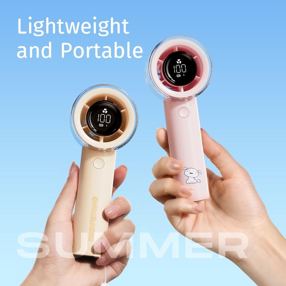 F11 High-Speed Turbo Fan with Digital Display Pink 1s