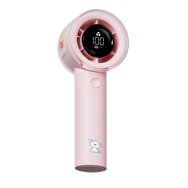 F11 High-Speed Turbo Fan with Digital Display Pink 1s