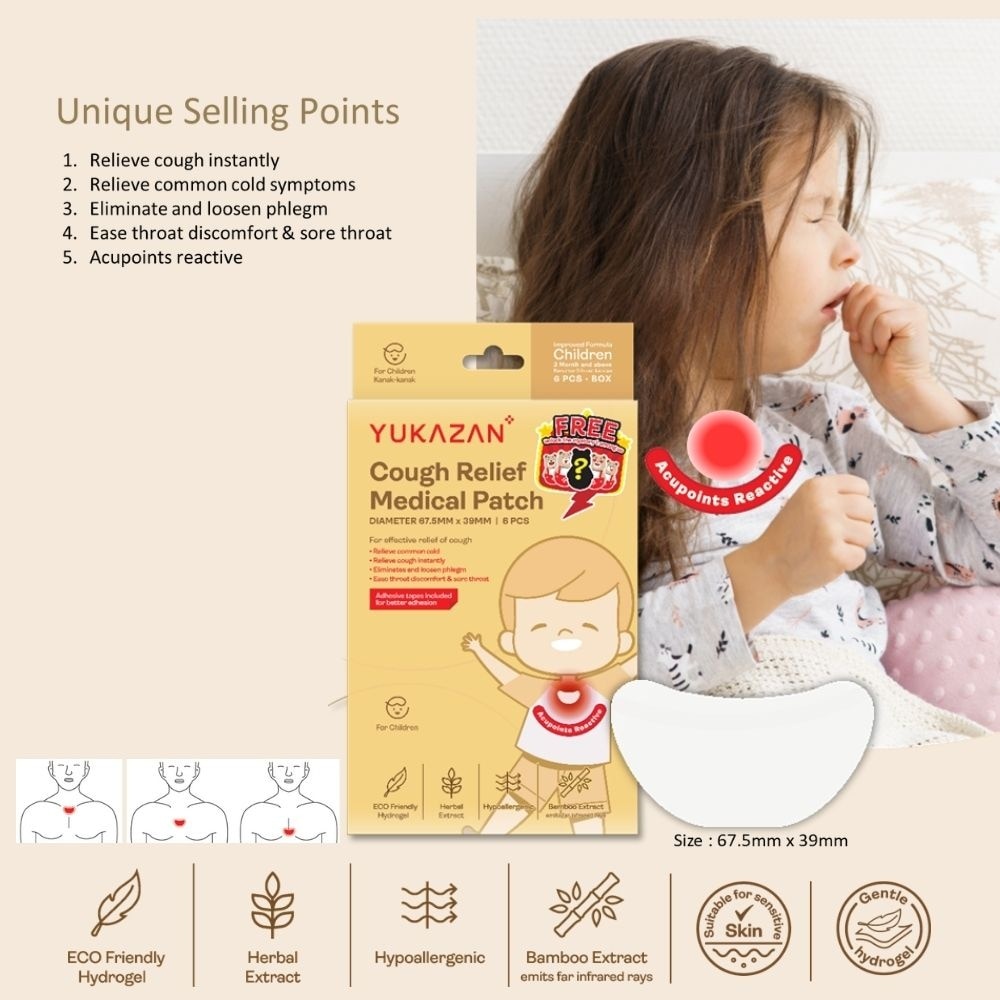 Cough Relief Medical Patch For Children 6s
