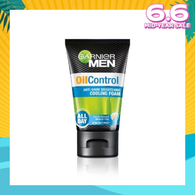GARNIER MEN MEN Oil Control Anti-Shine Brightening Foam (Oil Control) 100ml