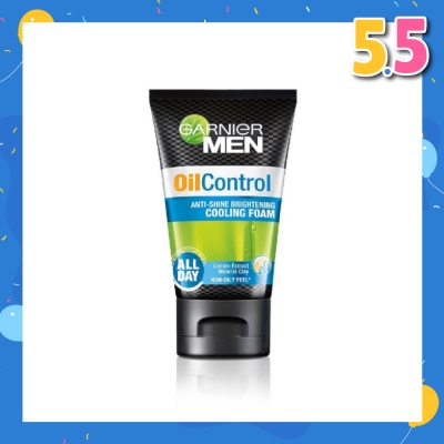 GARNIER MEN MEN Oil Control Anti-Shine Brightening Foam (Oil Control) 100ml