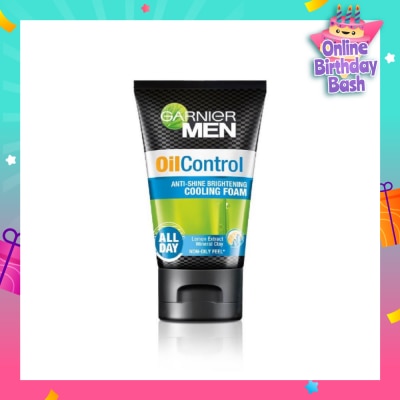 GARNIER MEN MEN Oil Control Anti-Shine Brightening Foam (Oil Control) 100ml