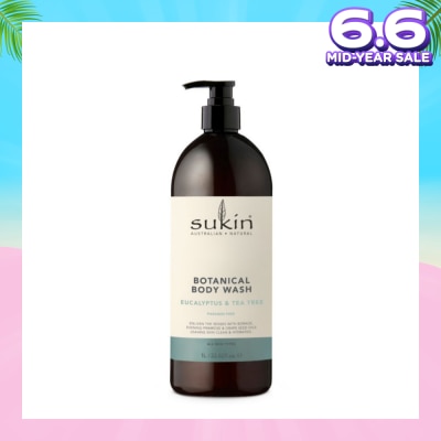 SUKIN Eucalyptus & Tea Tree Botanical Body Wash (Purify, Hydrate and Soften the Skin) 1L