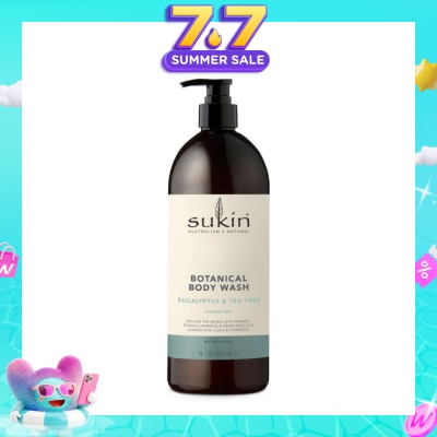 SUKIN - Eucalyptus & Tea Tree Botanical Body Wash (Purify, Hydrate and Soften the Skin) 1L