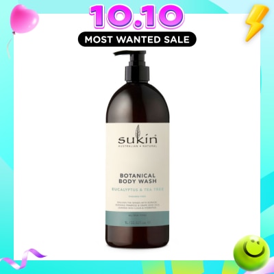 SUKIN Eucalyptus & Tea Tree Botanical Body Wash (Purify, Hydrate and Soften the Skin) 1L image