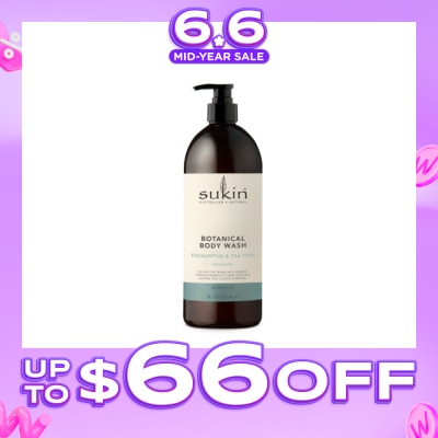 SUKIN - Eucalyptus & Tea Tree Botanical Body Wash (Purify, Hydrate and Soften the Skin) 1L