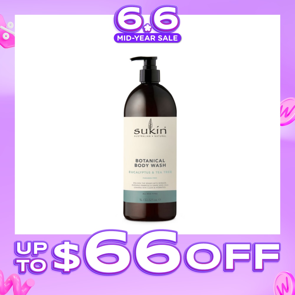 Eucalyptus & Tea Tree Botanical Body Wash (Purify, Hydrate and Soften the Skin) 1L