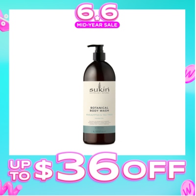 SUKIN - Eucalyptus & Tea Tree Botanical Body Wash (Purify, Hydrate and Soften the Skin) 1L