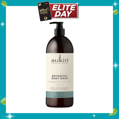 SUKIN Eucalyptus & Tea Tree Botanical Body Wash (Purify, Hydrate and Soften the Skin) 1L image
