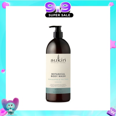 SUKIN - Eucalyptus & Tea Tree Botanical Body Wash (Purify, Hydrate and Soften the Skin) 1L image