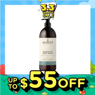 SUKIN Eucalyptus & Tea Tree Botanical Body Wash (Purify, Hydrate and Soften the Skin) 1L