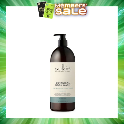 SUKIN - Eucalyptus & Tea Tree Botanical Body Wash (Purify, Hydrate and Soften the Skin) 1L
