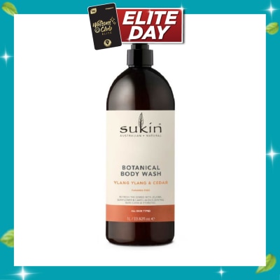 SUKIN Ylang Ylang & Cedar Botanical Body Wash (Purify, Hydrate and Soften the Skin) 1L image