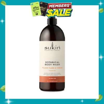 SUKIN Ylang Ylang & Cedar Botanical Body Wash (Purify, Hydrate and Soften the Skin) 1L image