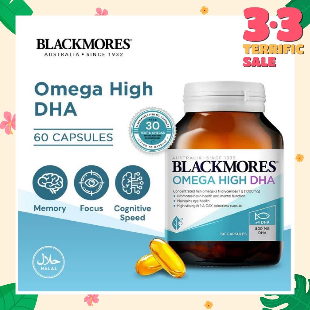 Blackmores Omega High DHA Fish Oil Capsules (Maintain Brain Health and Mental Function) 60s<BR>