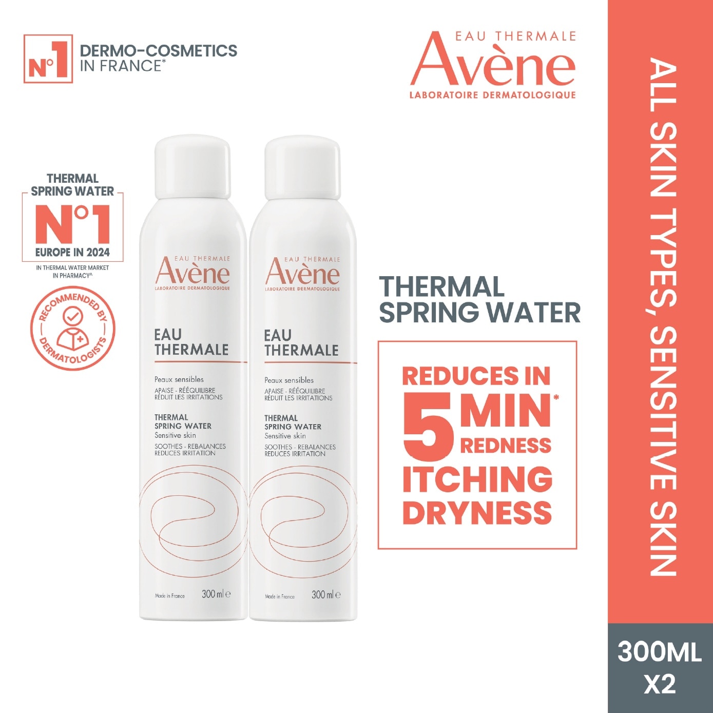 Eau Thermale Thermal Spring Water 2x300ml image