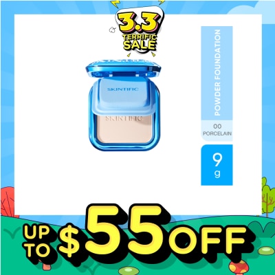 SKINTIFIC Ultra Cover Powder Foundation 00 Porcelain 9g