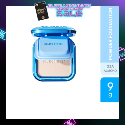 SKINTIFIC Ultra Cover Powder Foundation 03A Almond 9g