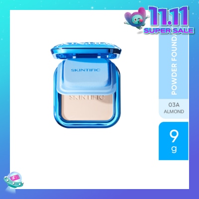 SKINTIFIC Ultra Cover Powder Foundation 03A Almond 9g