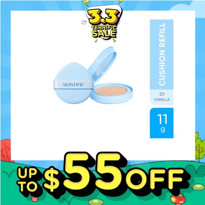 SKINTIFIC Perfect Stay Velvet Matte Cushion 01 Vanilla Refill 11g