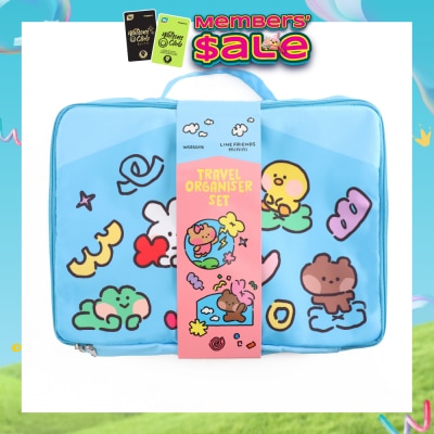 WATSONS - Line Friends Minini Travel Organiser Set 5s