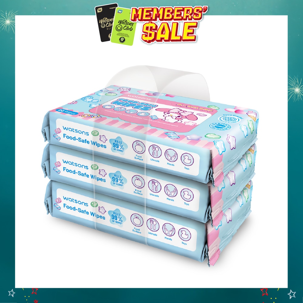Sanrio My Melody Food-Safe Wipes 20s x 3