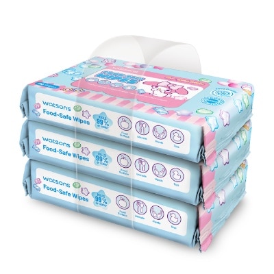 WATSONS - Sanrio My Melody Food-Safe Wipes 20s x 3 image