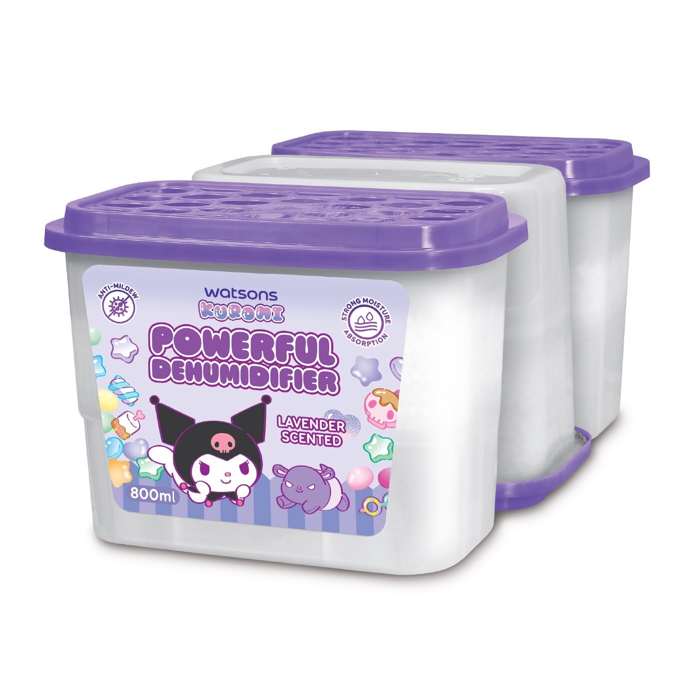 WATSONS Sanrio Kuromi Powerful Dehumidifier Lavender Scented 800ml