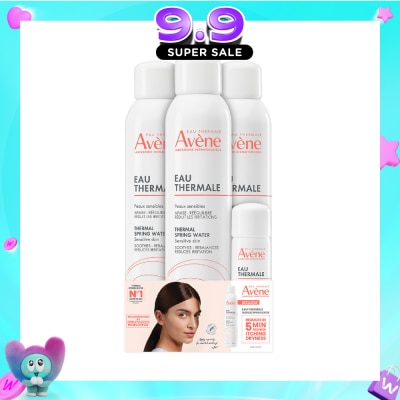 AVÈNE - Thermal Spring Water Packset consists Thermal Spring Water 300ml x 3s + 50ml x 1s image