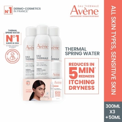 AVÈNE Thermal Spring Water Packset consists Thermal Spring Water 300ml x 3s + 50ml x 1s image