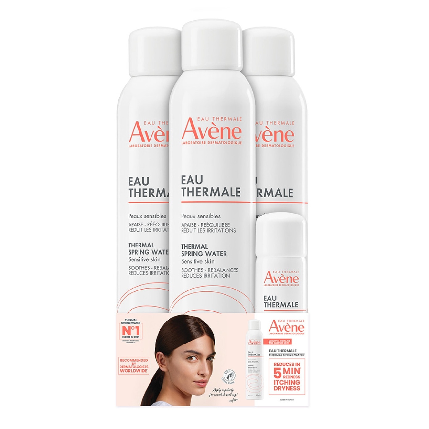 Thermal Spring Water Packset consists Thermal Spring Water 300ml x 3s + 50ml x 1s image