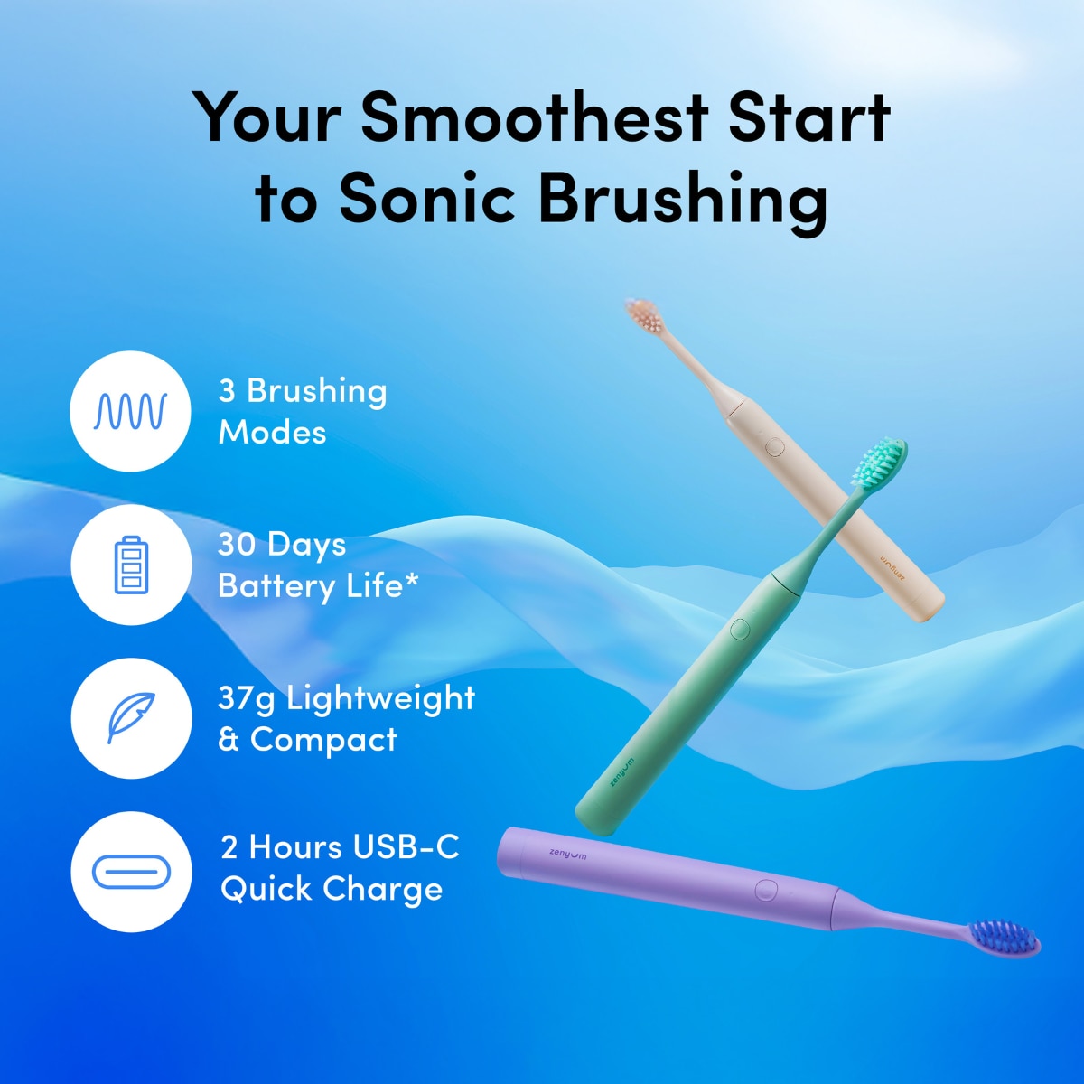 Sonic™ Spark Electric Toothbrush Cream 1s