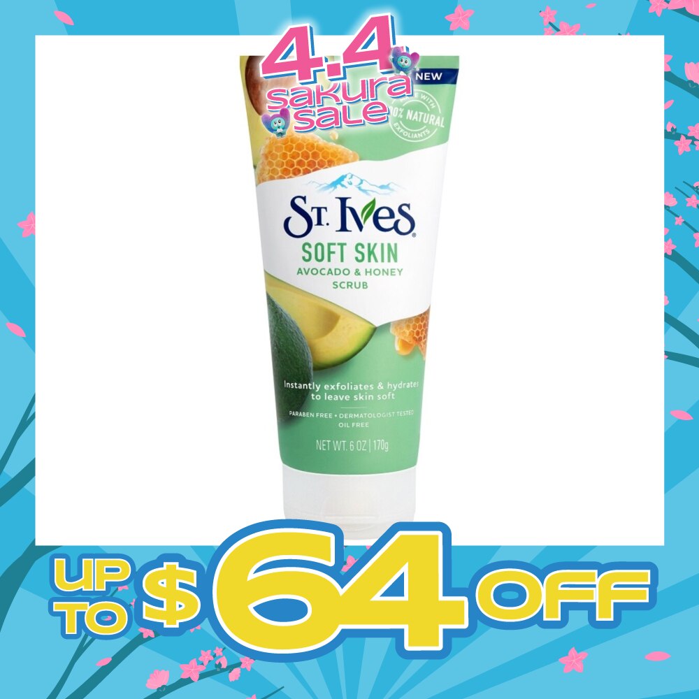 ST IVES Soft Skin Avocado & Honey Facial Scrub 6oz